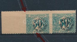 ** Debrecen II. 1920 30f Pár Bal Oldalon Fogazatlan / Pair With Imperforated On The Left Side. Signed: Bodor - Other & Unclassified