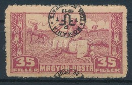 * Debrecen II. 1920 35f Fordított Felülnyomással / With Inverted Overprint. Signed: Bodor - Sonstige & Ohne Zuordnung