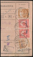 1920 Temesvári és Magyar Bélyegek Pénzutalvány Szelvényen / Mixed Franking On Money Order Cutting - Altri & Non Classificati