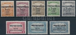 * Nyugat-Magyarország IV. 1921 8 Klf Bélyeg Hármaslyukasztással (21.750) / 8 Different Stamps With 3 Hole Punching. Sign - Other & Unclassified