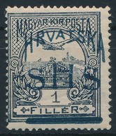 * SHS 1918 Turul 1f Próbanyomat / Proof. Signed: Bodor - Other & Unclassified