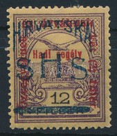 * SHS 1918 Turul 12f Próbanyomat / Proof. Signed: Bodor - Altri & Non Classificati