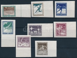 ** 1925 Sport (I.) Vágott ívszéli Sor (80.000) / Mi 403-410 Imperforate Margin Set - Other & Unclassified