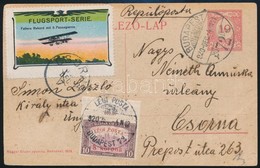 1920 Légi Levelez?lap / Airmail Postcard Budapest - Csorna - Altri & Non Classificati