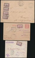1920 3 Db Légi Posta Küldemény / 3 Airmail Covers - Altri & Non Classificati
