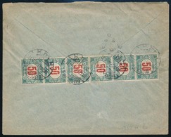 1923 Levél Bécsb?l 300K Portóval, 2 Bélyeg Hármaslyukasztással / Cover From Vienna, With Postage Due - Andere & Zonder Classificatie