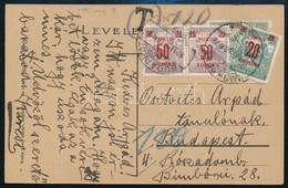 1923 Képeslap 120K Kisegít? Portóval / Postcard With 120K Postage Due - Sonstige & Ohne Zuordnung