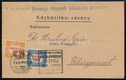 1924 Kézbesítési Bizonyítvány Hivatalos 500K és 1000K Bérmentesítéssel (130 P) / Delivery Certificate - Altri & Non Classificati