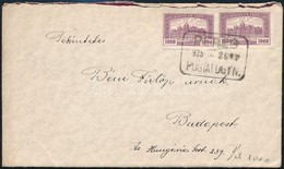 1925 Levél 2 X 1000K Bérmentesítéssel és PEREG Postaügynökségi Bélyegzéssel / Cover With Postal Agency Postmark - Altri & Non Classificati