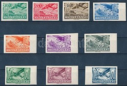 ** 1936 Repül? (III.) Vágott Sor (100.000) / Mi 528-537 Imperforate Set - Sonstige & Ohne Zuordnung