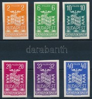 ** 1937 Vásár Vágott Sor (80.000) / Mi 543-548 Imperforate Set - Altri & Non Classificati