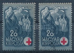 ** 1942 Vöröskereszt I. 20+1P Elcsúszott Vöröskereszttel / Mi 694 With Shifted Red Cross - Altri & Non Classificati