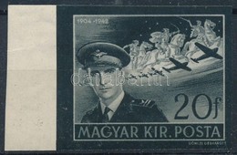 ** 1942 Kormányzóhelyettesi Gyászbélyeg Vágott ívszéli Bélyeg (20.000) / Mi 695 Imperforate Margin Stamp - Altri & Non Classificati