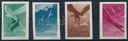 ** 1943 Repül? Alap (IV.) Vágott Sor (45.000) / Mi 731-734 Imperforate Set - Altri & Non Classificati