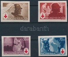 ** 1944 Vöröskereszt Vágott Sor (60.000) / Mi 749-752 Imperforate Set - Other & Unclassified