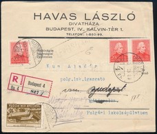 1933 Ajánlott Levél Arcképek-Debrecen Vegyes Bérmentesítéssel Budapestr?l Mátészalkára, Visszaküldve / Registered Cover, - Altri & Non Classificati