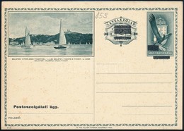 1935 Díjjegyes Képes Levelez?lap 'Postaszolgálati ügy' Felülnyomással, Használatlan / PS-card With Overprint, Unused - Other & Unclassified