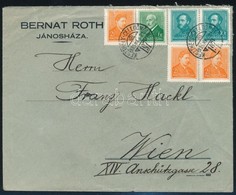 1935 Levél Arcképek 3 X 2f + 6f + 2 X 10f Bérmentesítéssel 'KESZTHELY-CELLDÖMÖLK' Vasúti Bélyegzéssel / Cover With Railw - Other & Unclassified