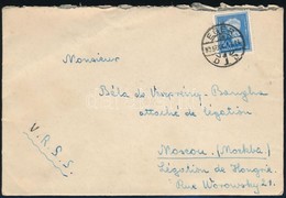 1935 Levél Egerb?l 40f Bérmentesítéssel Moszkvába, A Magyar Nagykövetségre Küldve. Ritka Destináció! / Cover To Moscow - Other & Unclassified