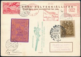1938 FILPROK Alklami Légi Levelez?lap / Special Airmail Postcard BUDAPEST-BRNO - Altri & Non Classificati