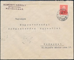 1939 Levél 'M.KIR.POSTA 320' Kisegít? Bélyegzéssel / Cover With Auxiliary Postmark - Other & Unclassified