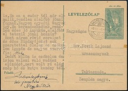 1940 Díjjegyes Levelez?lap Kétnyelv? Bélyegzéssel / PS-card With Bilingual Cancellation 'NAGYSZ?LL?S' - Taktaszada - Altri & Non Classificati