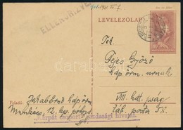 1941 Díjjegyes Levelez?lap Kárpátaljáról / PS-card From Karpatho Ukraine 'Kárpát Csoport Gazdasági Hivatal' - Altri & Non Classificati