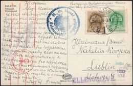 1941 Képeslap A Balatonboglári Lengyel Táborból / Postcard From Polish Camp Balatonboglár 'M.kir. Honvéd Gy?jt?tábor Bal - Altri & Non Classificati