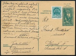 1941 Rutén Nyelv? 10f Díjjegyes Levelez?lap 2f Díjkiegészítéssel K?rösmez?r?l Kispestre / 10f PS-card Ruthenian Language - Altri & Non Classificati