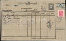 1942 Szállítójegyzék Templom 20f Bérmentesítéssel, Postaszemélyzeti Díjkedvezménnyel / Parcel List - Altri & Non Classificati