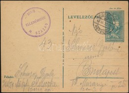 1940 Cenzúrás Munkaszolgálatos Levelez?lap A Kárpátaljai Kereckér?l / Censored Postcard From Jewish Labour Serviceman Fr - Altri & Non Classificati