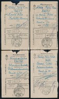 1942 4 Db Tábori Posta Pénzes Feladóvevény / Field Post Money Order Receipts, 4 Pieces - Andere & Zonder Classificatie