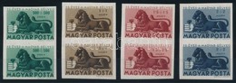 ** 1946 Bélyegjubileum Vágott Sor Függ?leges Párokban (60.000) / Mi 893-896 Imperforate Pairs - Other & Unclassified