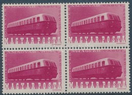 ** 1946 Vasútjubileum 40.000 Ap Négyestömb értékszám Nélkül. Rendkívül Ritka, Az Egyik Legismertebb Magyar Különlegesség - Sonstige & Ohne Zuordnung