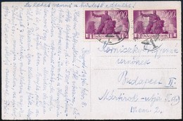 1946 (7. Díjszabás) Képeslap 2 X 1000P Bérmentesítéssel / Postcard With 2 X 1000P Franking - Other & Unclassified