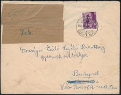 1946 (8. Díjszabás) Budapest Helyi Levél Egybélyeges Bérmentesítéssel, Zsidó Segít? Bizottságnak Címezve / Local Cover - Altri & Non Classificati