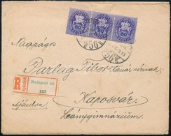 1946 (11. Díjszabás) Ajánlott Levél 8 Bélyeges Bérmentesítéssel / Registered Cover With 8 Stamps Franking - Altri & Non Classificati