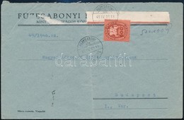 1946 (13. Díjszabás) Levél Szóló Bérmentesítéssel / Cover 'FÜZESABONY' - Budapest - Sonstige & Ohne Zuordnung