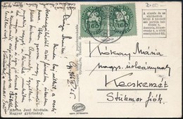 1946 (13. Díjszabás) Képeslap 4 Bélyeges Bérmentesítéssel / Postcard With 4 Stamps Franking 'GYÖNGYÖS' - Altri & Non Classificati