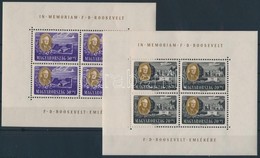 ** 1947 Roosevelt Egyenes Képállású Kisívsor, Szép Min?ség (90.000) / Mi 985-992 Mini Sheets - Other & Unclassified