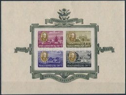 ** 1947 F. D. Roosevelt Vágott Blokkpár (110.000) / Mi Bl 10-11 Imperforate Blockpair (ráncok / Creases) - Other & Unclassified