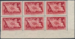 ** 1948 Centenárium 8f Alul Fogazatlan ívsarki Hatostömb / Mi 1000 Corner Block Of 6, Imperforate Below - Altri & Non Classificati