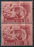 ** 1951 Ötéves Terv II. 60f Pár, Törl?rongy Csíkok  / Mi 1179 Pair, Cloth Strips - Altri & Non Classificati