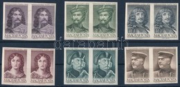 ** 1952 A Néphadsereg Napja (II.) Vágott Párok (24.000) / Mi 1268-1273 Imperforate Pairs - Altri & Non Classificati