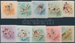 ** 1953 Népstadion Vágott Sor (18.000) / Mi 1320-1329 Imperforate Set - Altri & Non Classificati