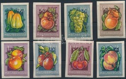 ** 1954 Gyümölcsök (I.) Vágott Sor (15.000) / Mi 1387-1394 Imperforate Set - Altri & Non Classificati