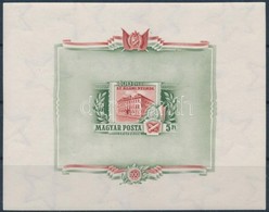 ** 1955 Állami Nyomda (I.) Vágott Blokk (30.000) / Mi Bl 25 Imperforate Block - Altri & Non Classificati