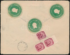 1947 Ajánlott Levél 2,60Ft Portóval Ill. Levélzárókkal / Registered Cover With Postage Due - Altri & Non Classificati