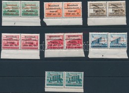 ** 1956 Soproni Felülnyomás 7 Klf ívszéli Pár / Sopron Short Set 7 Margin Pairs - Sonstige & Ohne Zuordnung