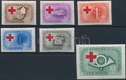 ** 1957 Postáskórház Vágott Sor (16.000) / Mi 1490-1495  Imperforate Set - Other & Unclassified